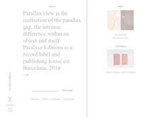 Tablet Screenshot of paralaxe-editions.com
